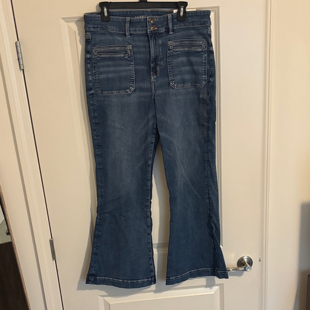 American Eagle Outfitters Dark Blue Flare Jeans